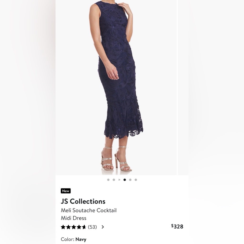 Js Collections Meli Soutache Cocktail Dress - Size 6